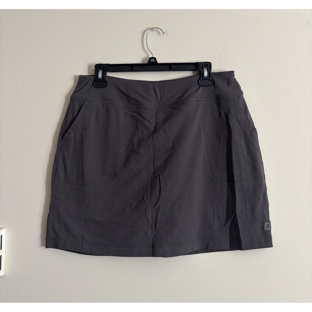 Footjoy Golf Skort‎ Large Outdoor Preppy Gray Minimalist Classic Pockets Tennis